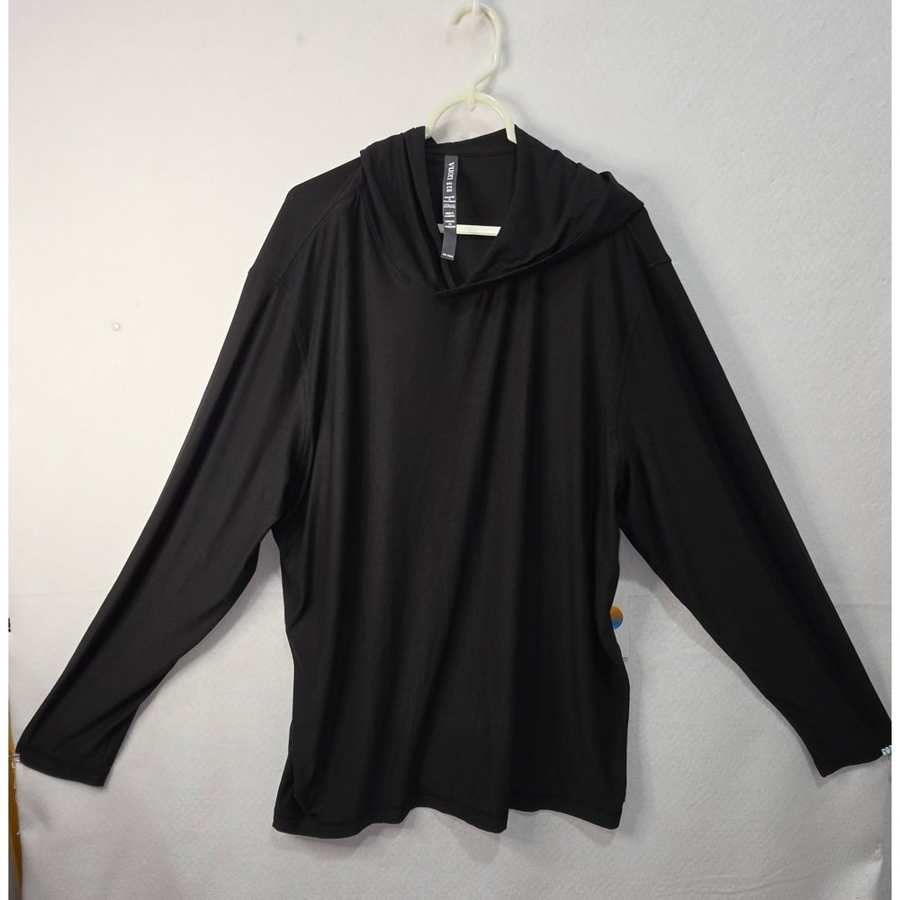Vuori Strato Tech Hoodie Mens 3XL Black Long Sleeve Activewear V1019 NEW